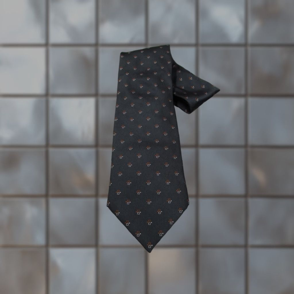 Vintage Barneys New York Neck Tie Mens One Size Blue Silk Abstract Geometric Made in Italy Size ONE SIZE - 1 Thumbnail