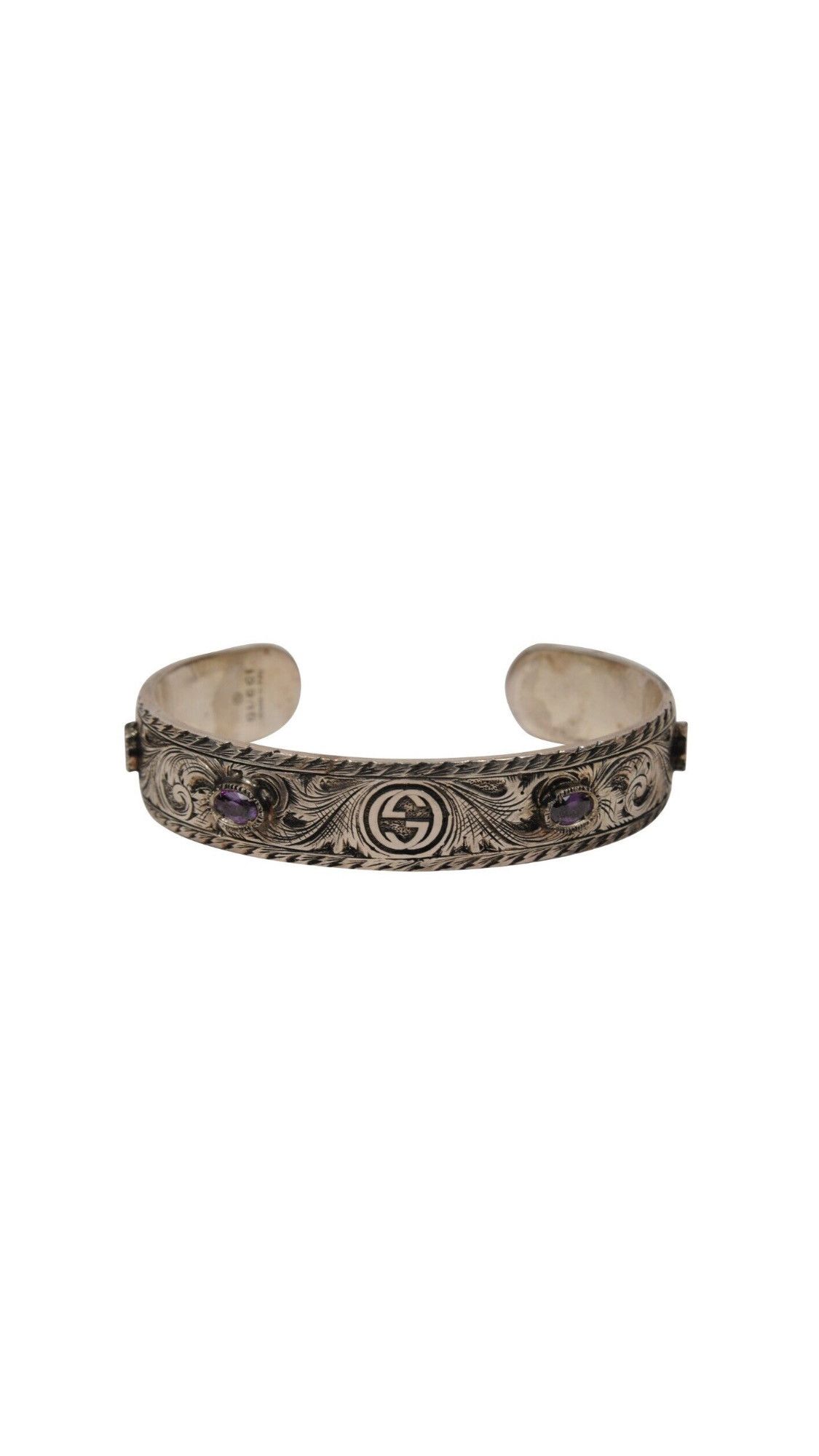 image of Gucci Tiger Head Le Marche Des Merveilles Bracelet 18 925 in Silver, Men's