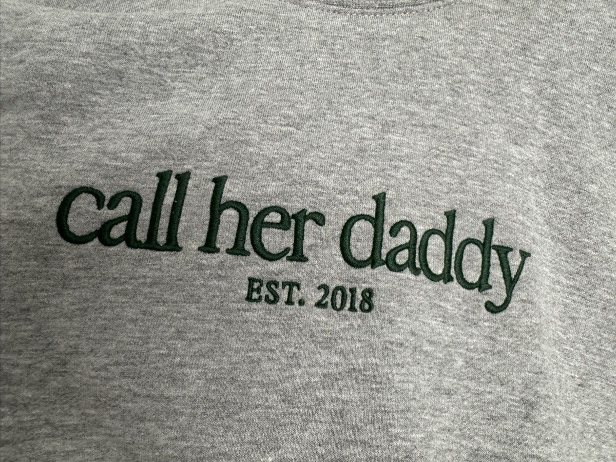 Sporty & Rich call her daddy 2018 heather barstool sports embroidered crew Size S / US 4 / IT 40 - 21 Thumbnail