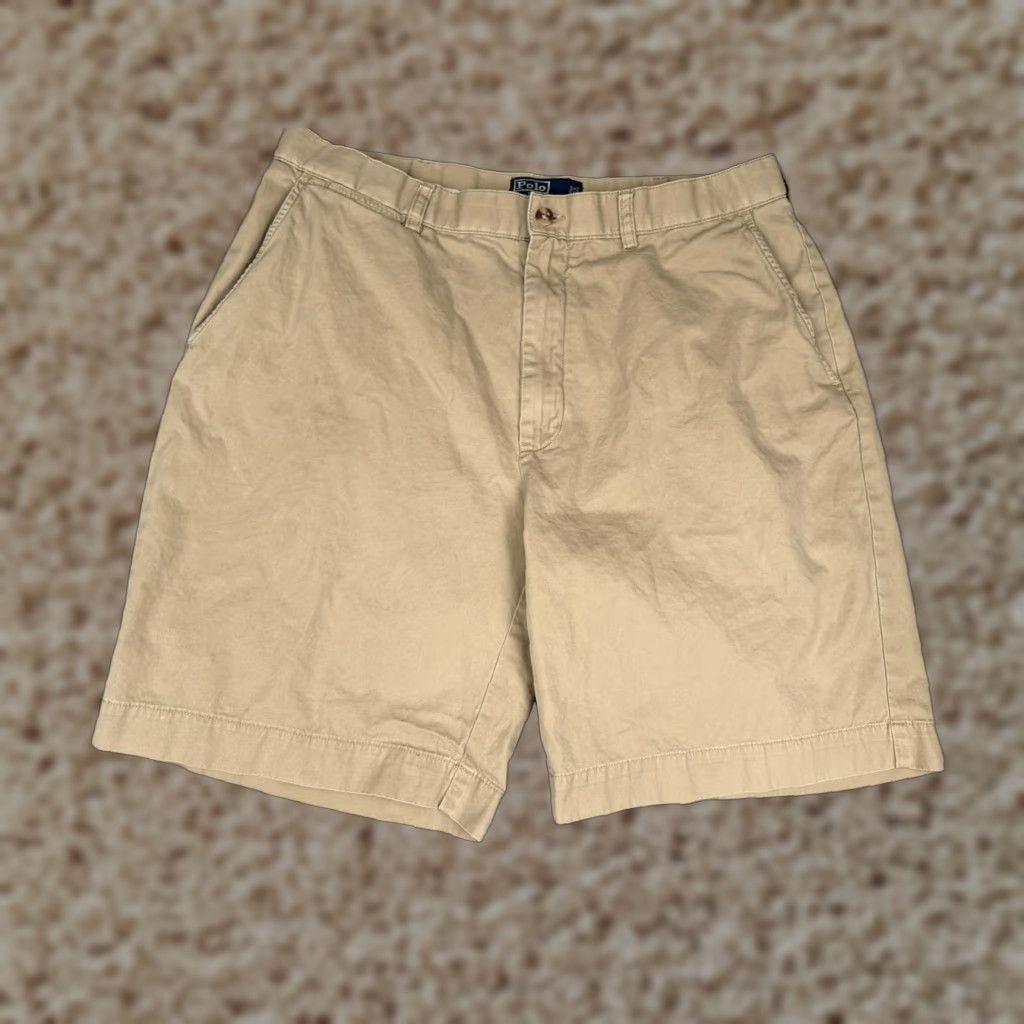 Polo Ralph Lauren Polo Ralph Lauren Shorts Mens 36x9 Khaki Chino Classic Fit Cotton Casual 36 Size US M / EU 48-50 / 2 - 1 Thumbnail