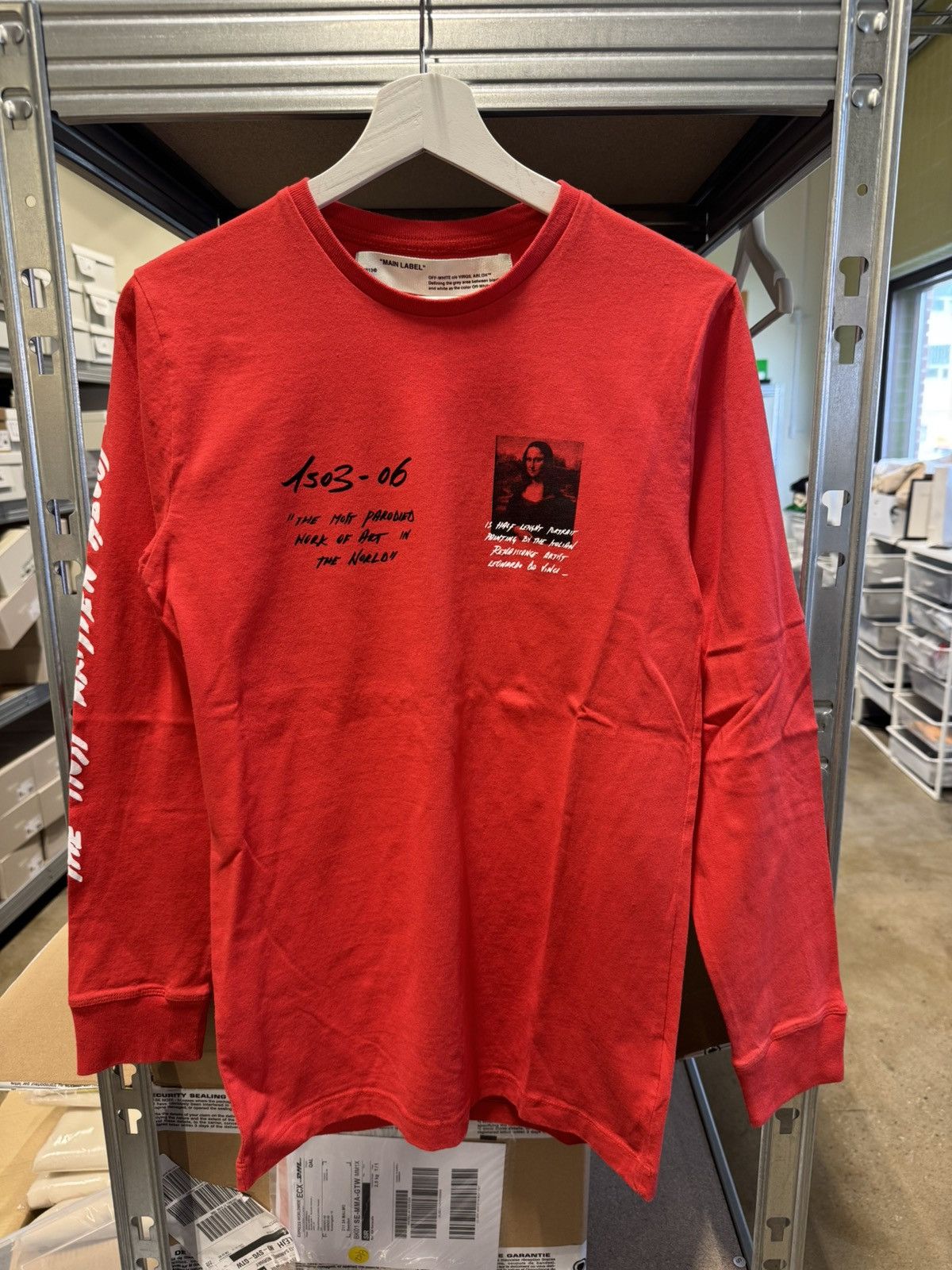 Off-White Off-White Mona Lisa Long Sleeve T-Shirt NEW 500$ Size US XS / EU 42 / 0 - 2 Thumbnail