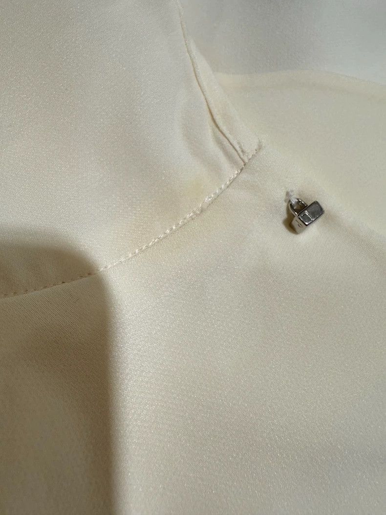 Loro Piana LORO PIANA A woman's silk shirt Size XS / US 0-2 / IT 36-38 - 9 Thumbnail