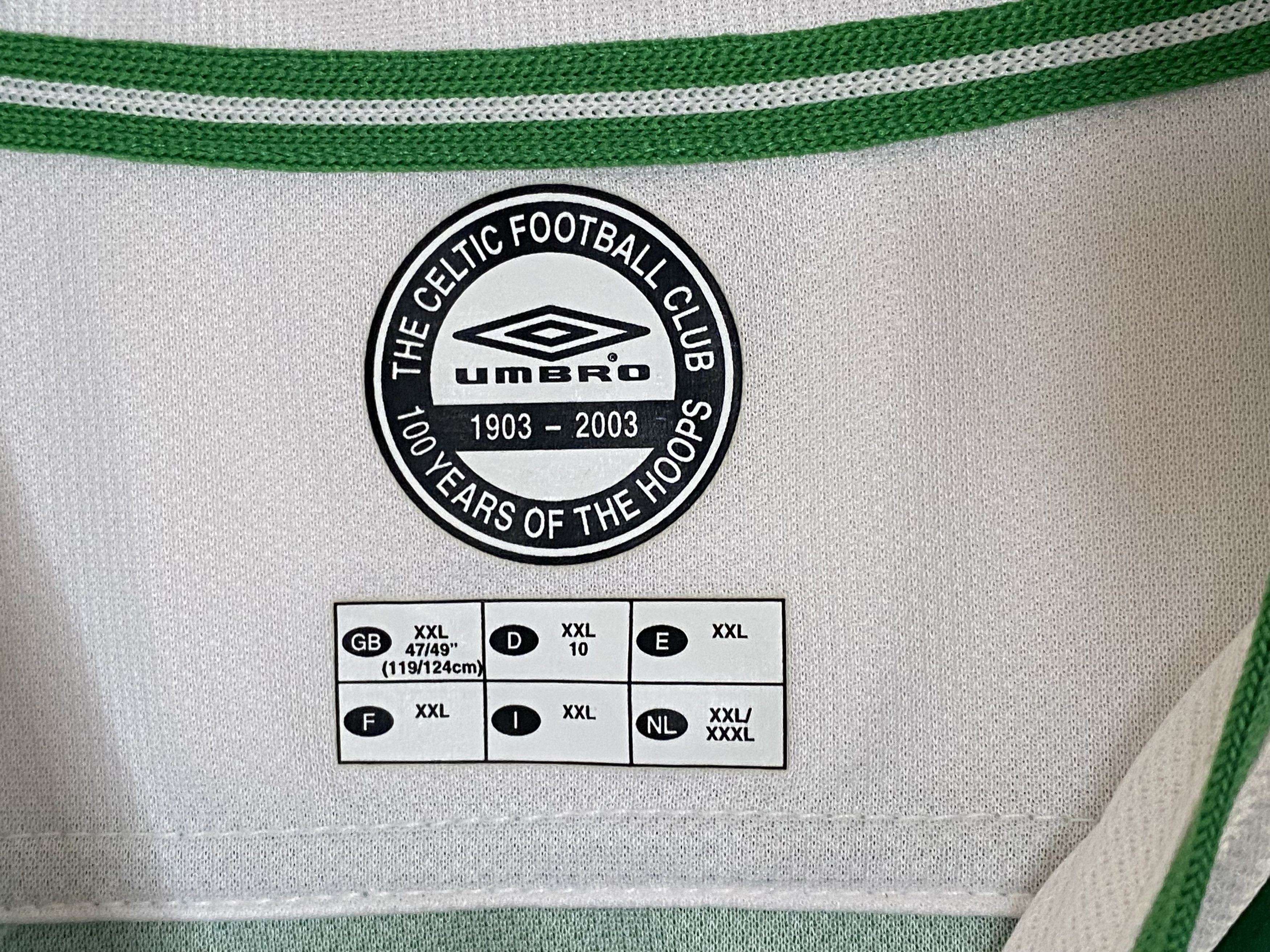 Adidas CELTIC 2003-04 HOME FOOTBALL SHIRT SOCCER JERSEY LONG SLEEVE Size US XXL / EU 58 / 5 - 6 Thumbnail