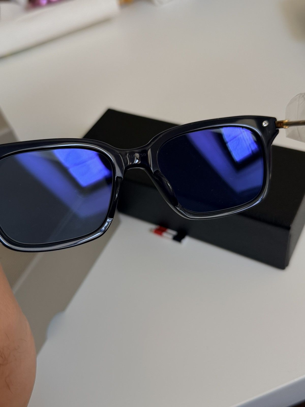 Thom Browne Thom Browne TB-701 Eyeglasses - Gold/Black - 49mm Size ONE SIZE - 3 Thumbnail