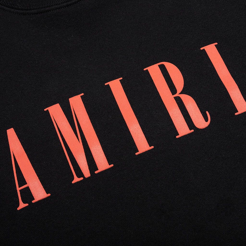 Amiri o1gr1nt1124 Core Logo Crewneck Sweatshirt in Black/Red Size US S / EU 44-46 / 1 - 4 Thumbnail