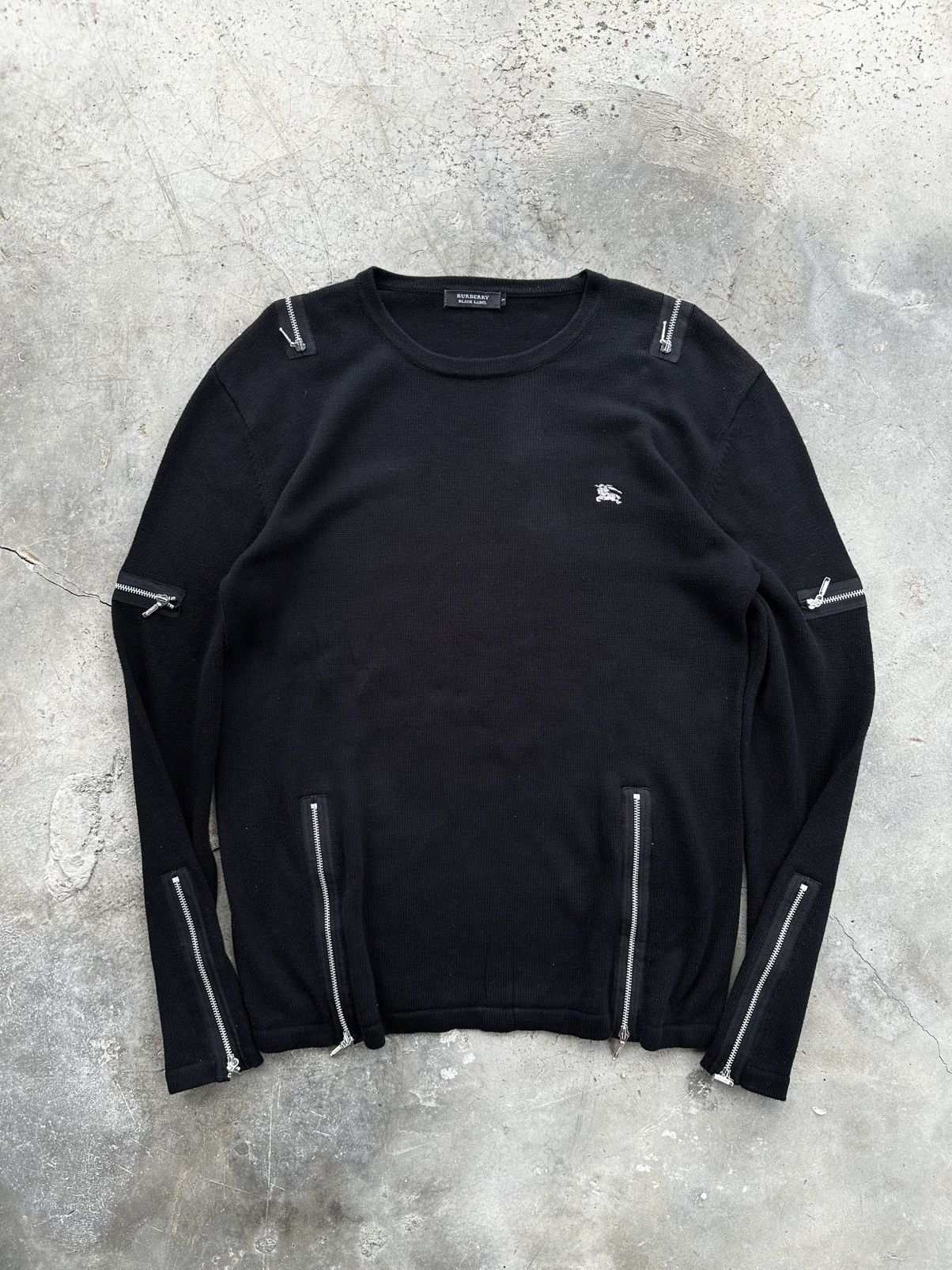 Burberry Black Label Bondage Punk Multi-Zip Knit