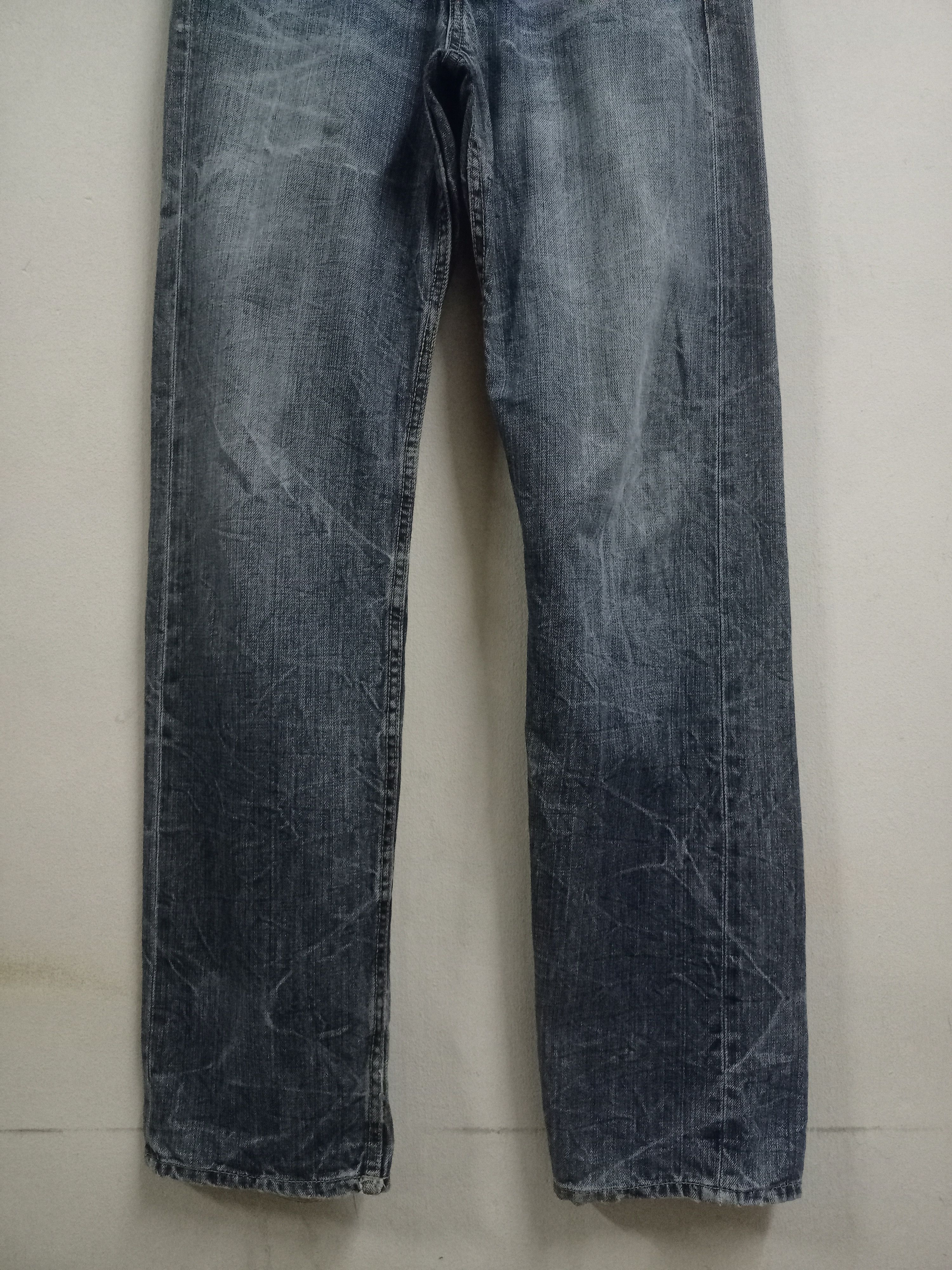 Japanese Brand Vintage Japanese Brand Distressed Straight Loose Jeans Size US 29 - 5 Thumbnail