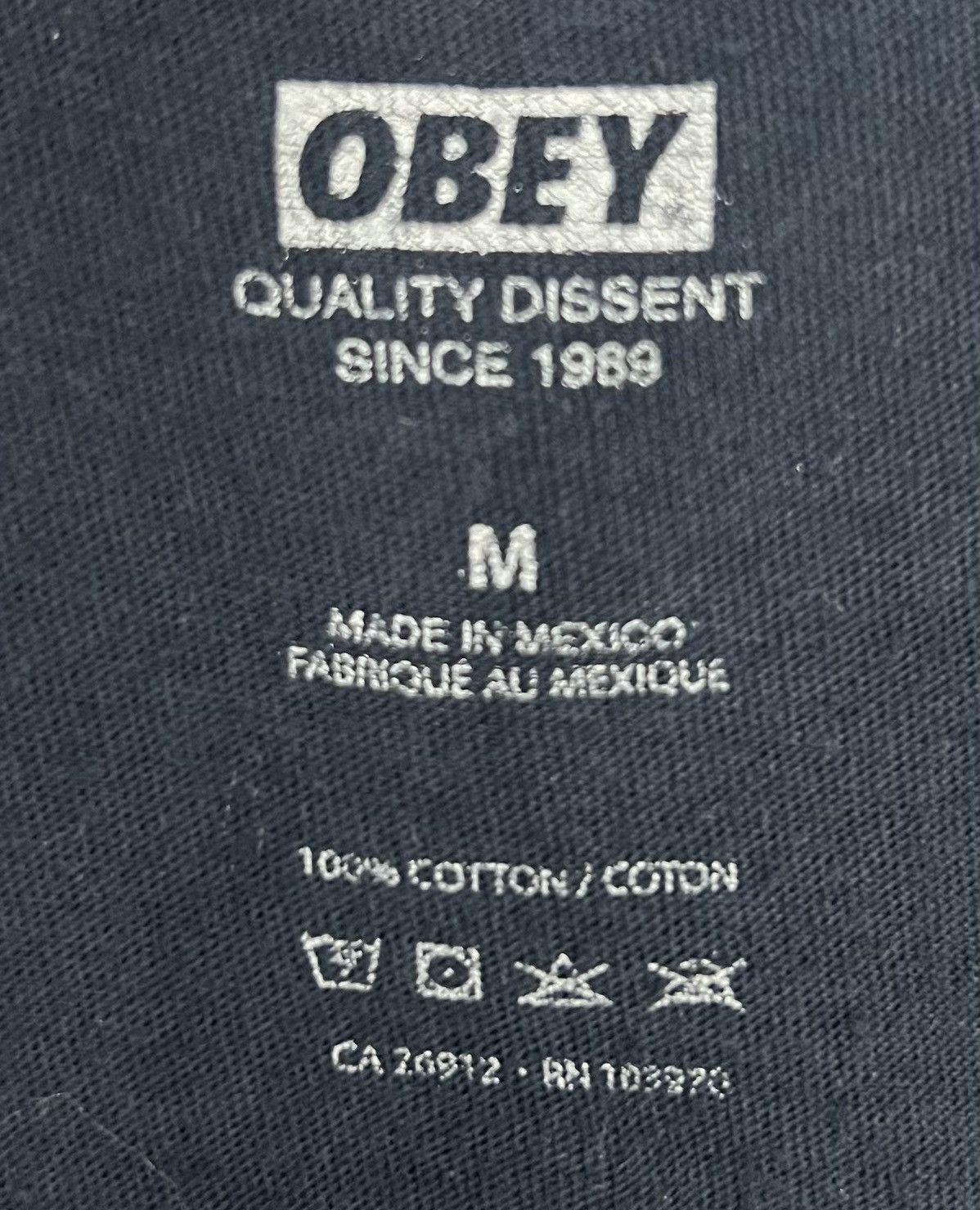 Obey × Vintage vintage Obey Devil shirt with back print Size US M / EU 48-50 / 2 - 7 Thumbnail