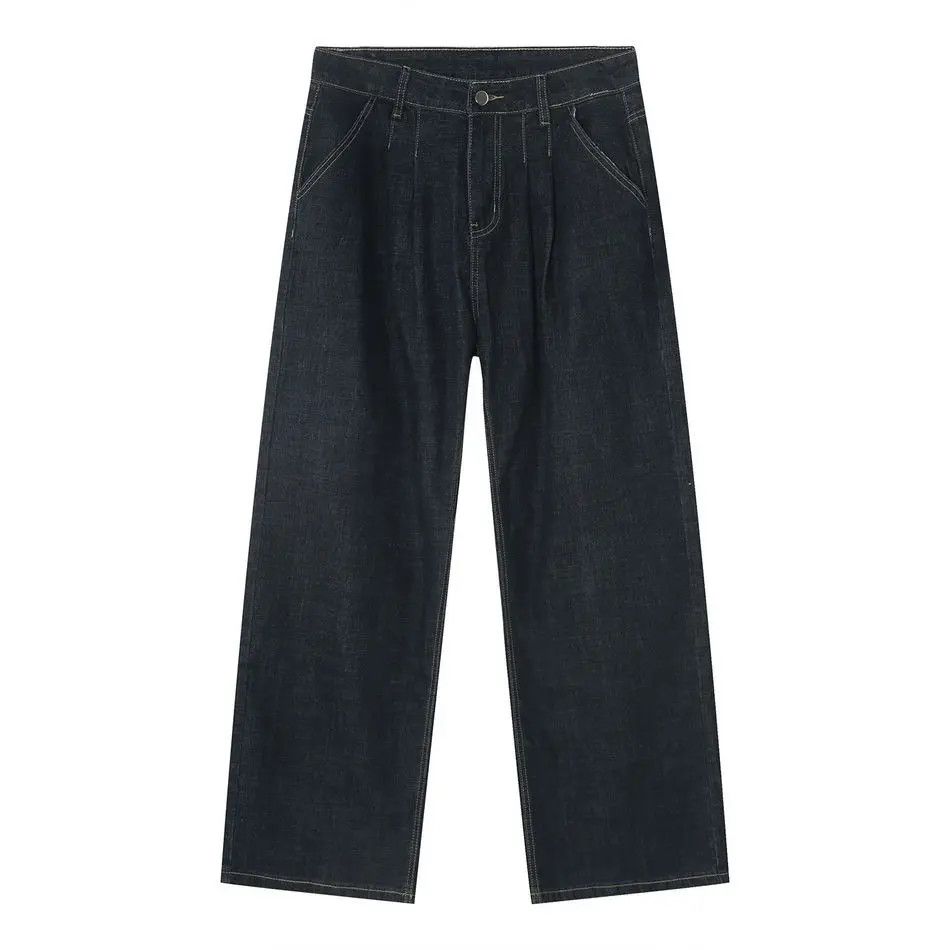 Japanese Brand Retro loose high street straight leg jeans Size US 32 / EU 48 - 5 Thumbnail