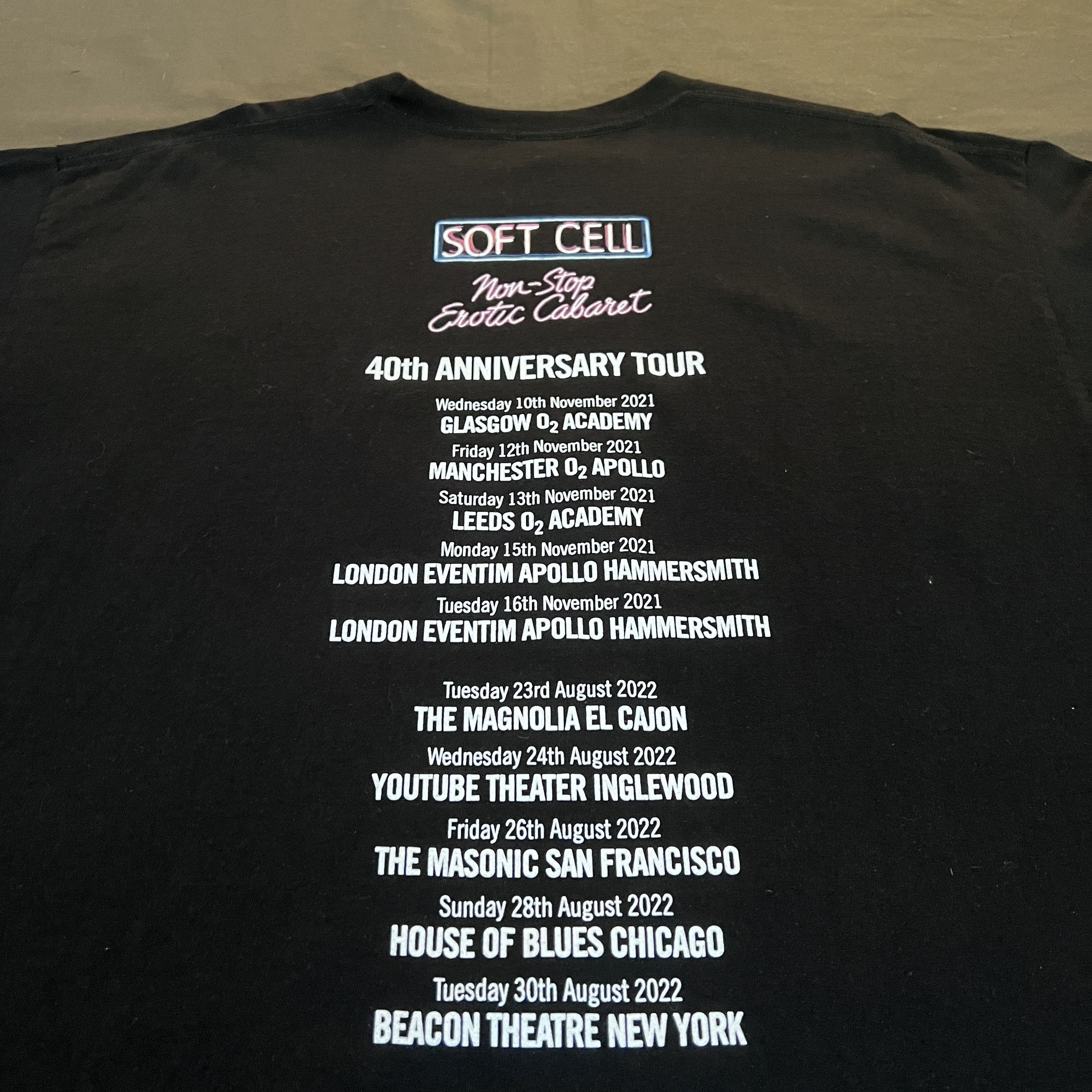 Band Tees × Fruit Of The Loom Soft Cells Synth-pop duo Tour Promo Tee XL Size US XL / EU 56 / 4 - 5 Thumbnail
