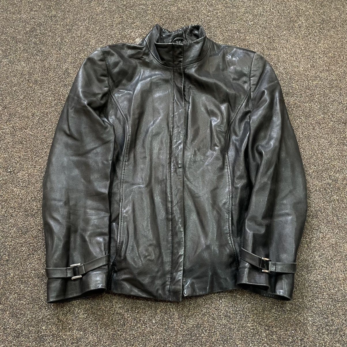 Vintage Vintage Y2K Black Leather Biker Jacket Punk Rock Oversized L Size US L / EU 52-54 / 3 - 2 Thumbnail