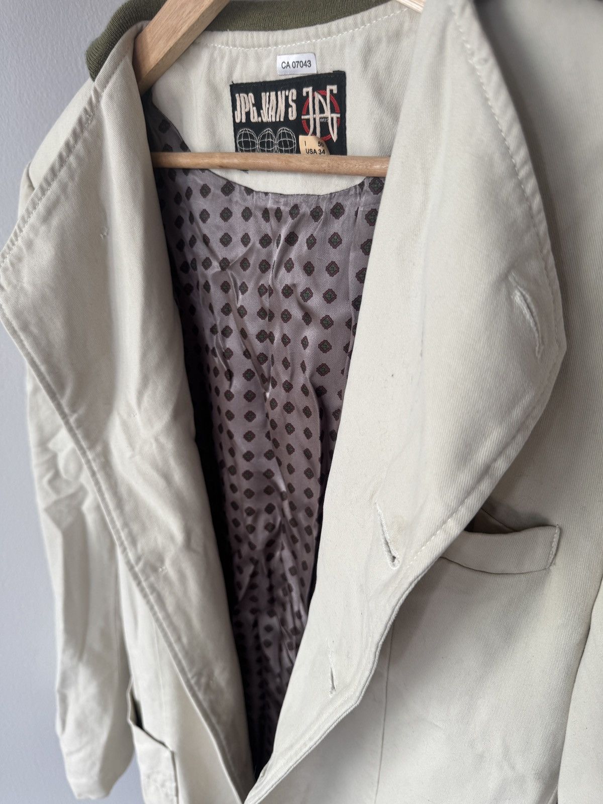Jean Paul Gaultier Jean Paul Gaultier Hybrid Collar Blazer Size 50L - 5 Thumbnail