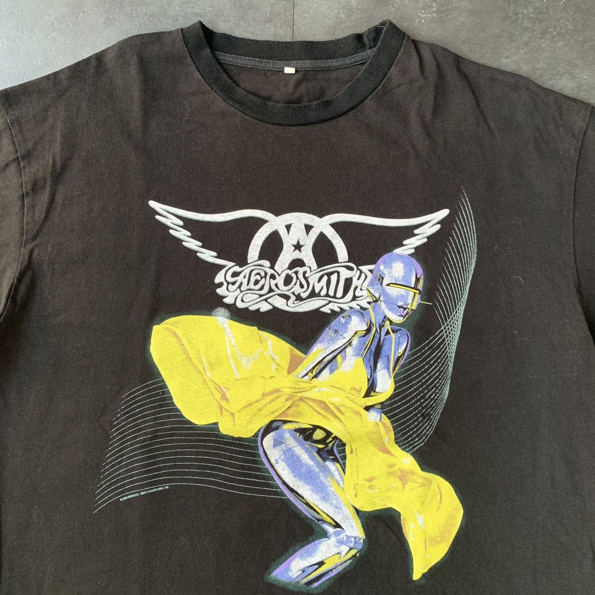 Band Tees Aerosmith Just Push Play Sorayama Band Tee Shirt Size US L / EU 52-54 / 3 - 3 Thumbnail