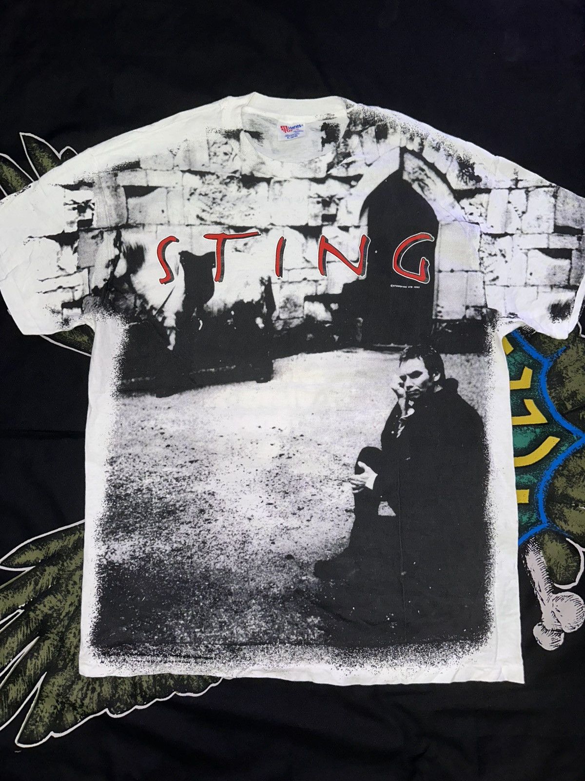 Sting Vintage Rare Sting Tour Tee 1993 90’s rock band Size US XL / EU 56 / 4 - 1 Thumbnail