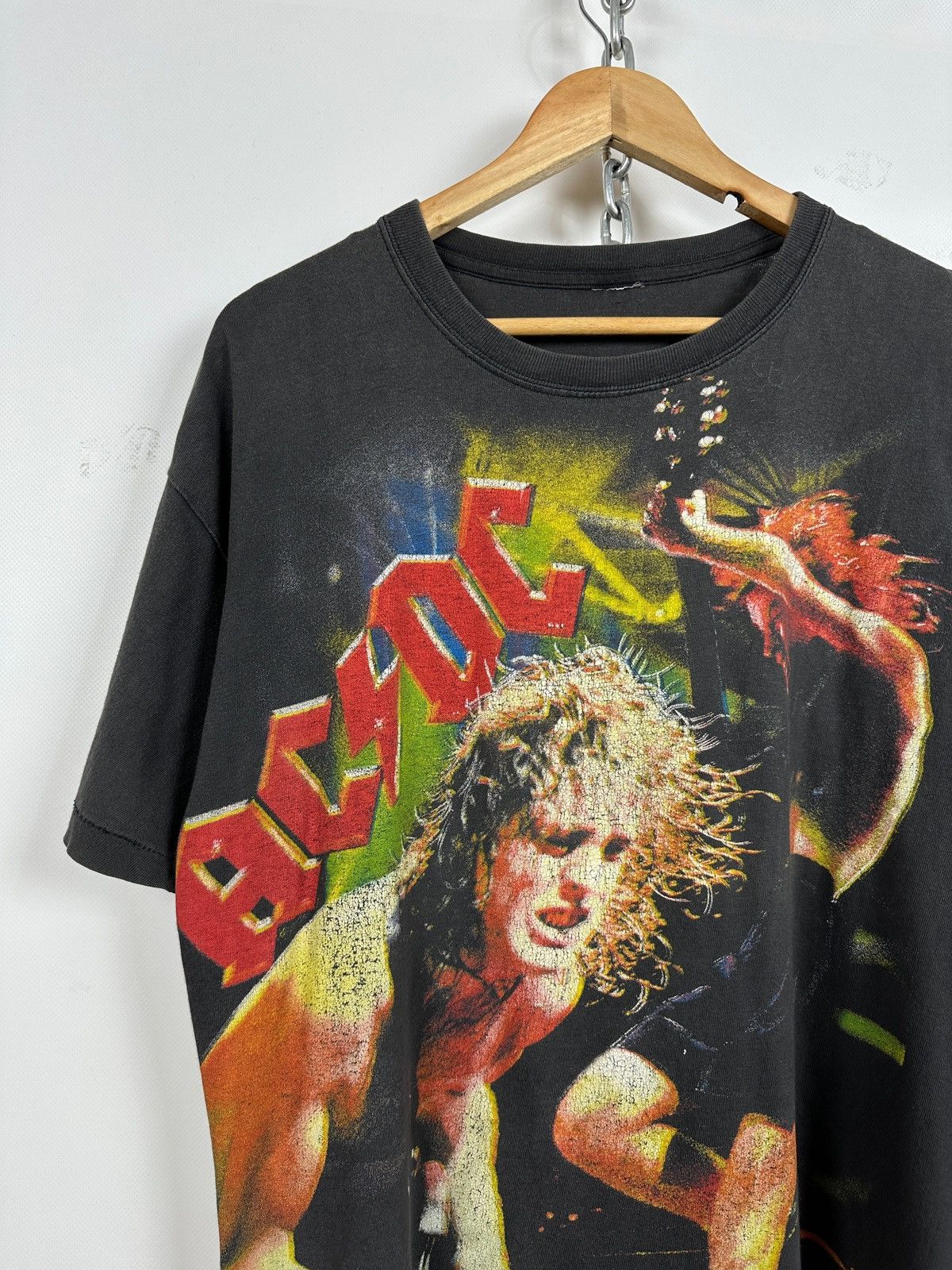 AC/DC Vintage AC/DC All Over Print Rare T-Shirt Size US XL / EU 56 / 4 - 5 Thumbnail