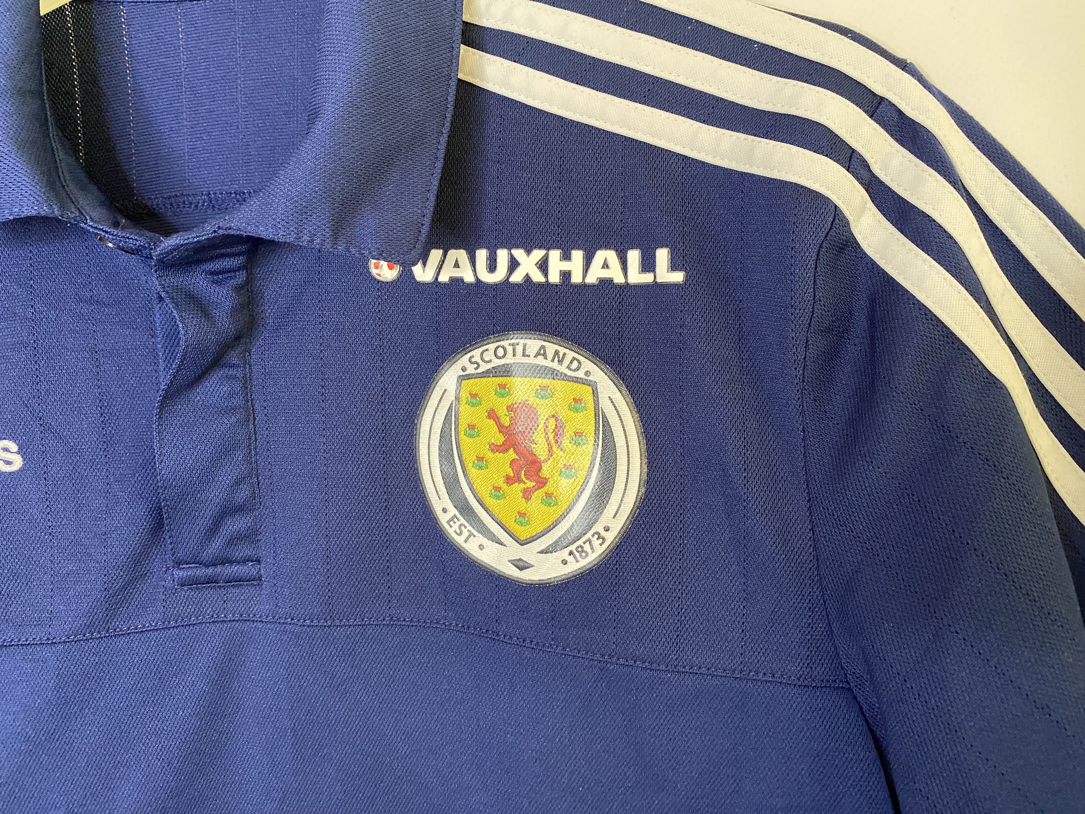 Adidas SCOTLAND 2016 TRAINING POLO FOOTBALL SHIRT SOCCER JERSEY Size US S / EU 44-46 / 1 - 3 Thumbnail