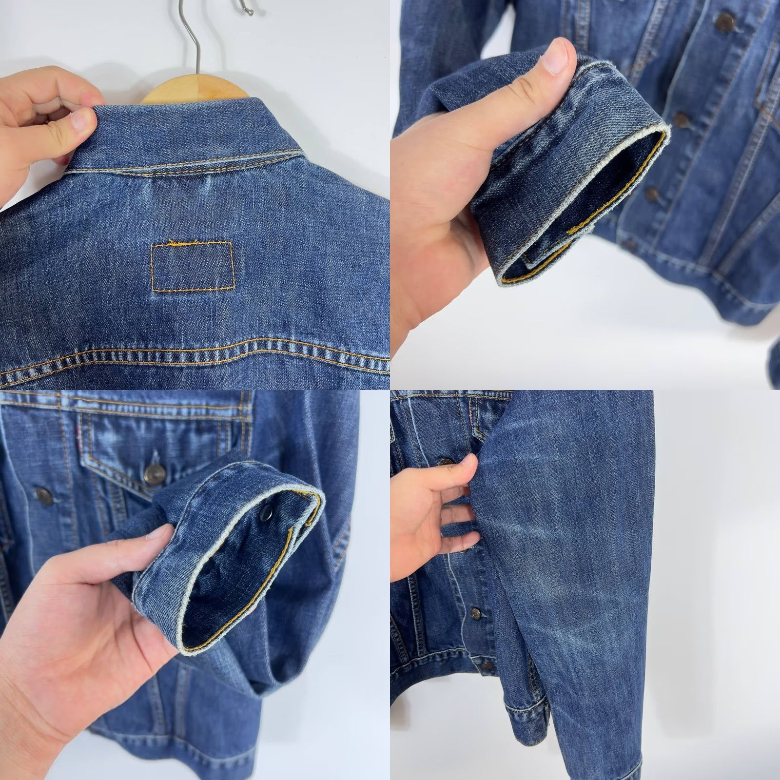 Levi's Levi’s Denim Jacket Women’s M Blue Long Sleeve Jacket Regular Fit Spring Fall Winter Size M / US 6-8 / IT 42-44 - 9 Thumbnail