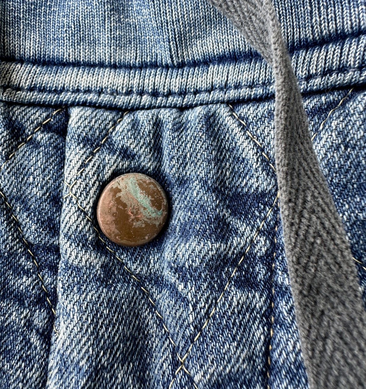 Kapital Kapital 13 stars quilted waffle thermal military cargo denim Size US 33 - 5 Thumbnail