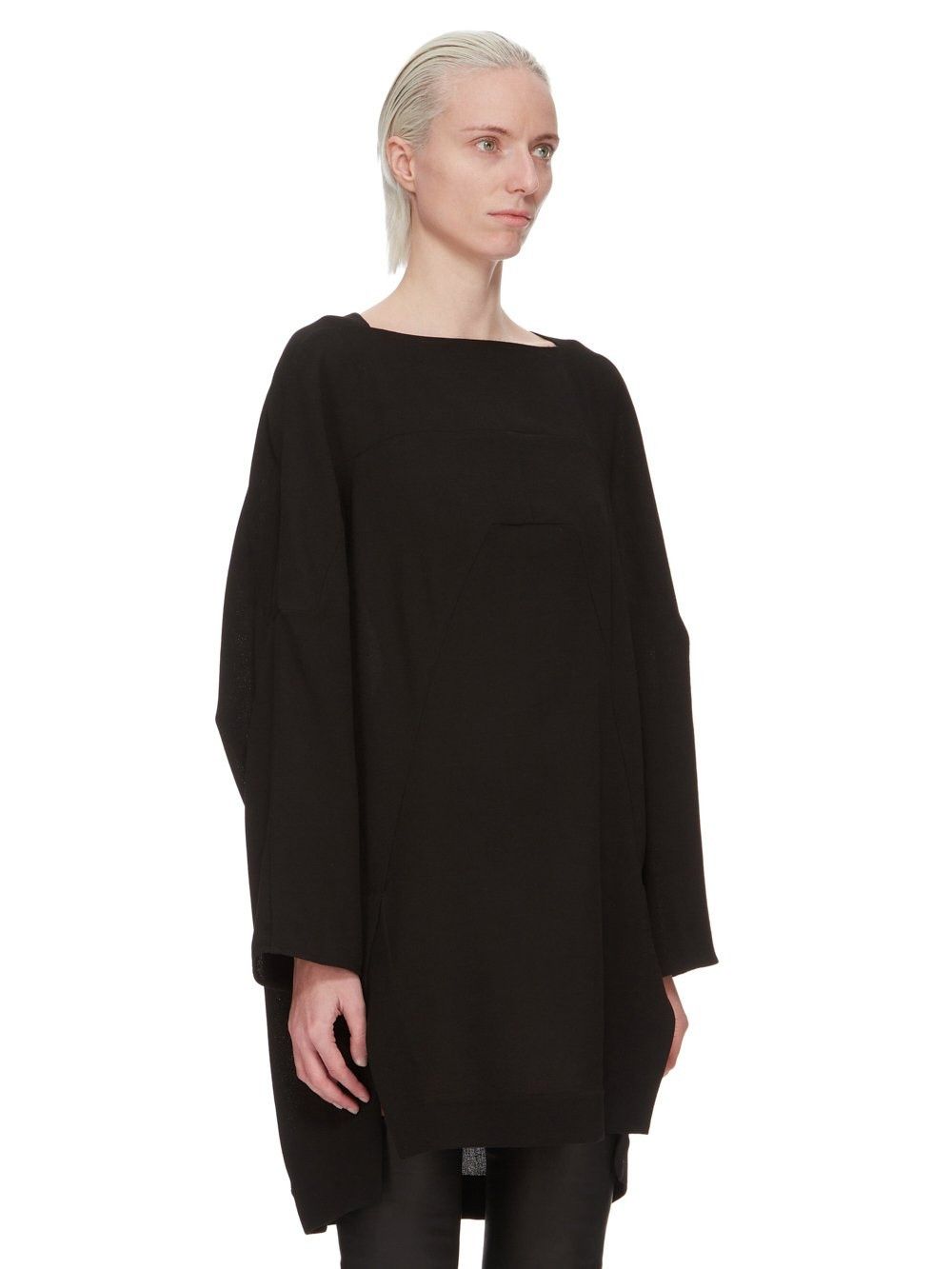 Rick Owens o1y0126 Mini Dress in Black Size S / US 4 / IT 40 - 3 Thumbnail