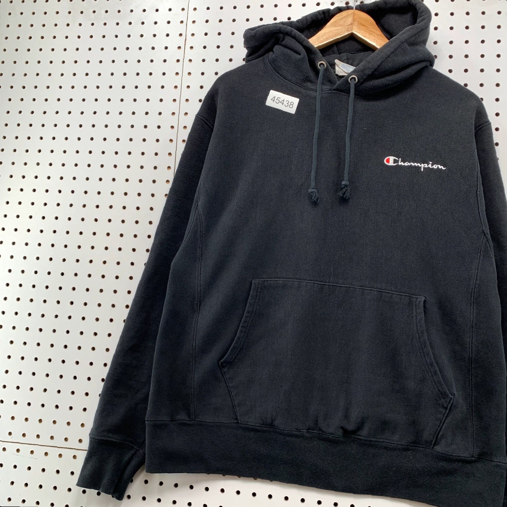 Champion Champion Reverse Weave Hoodie Sweatshirt Mens Medium Black Heavyweight Pullover Size US M / EU 48-50 / 2 - 3 Thumbnail