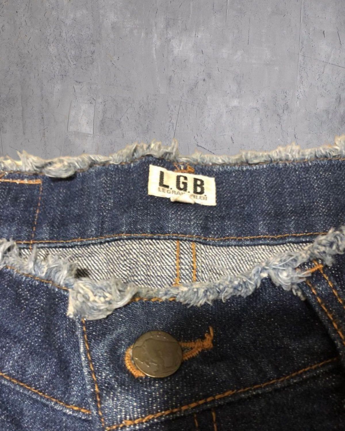 If Six Was Nine × Japanese Brand × Le Grande Bleu (L.G.B.) L.G.B🇯🇵 flare fringe denim Size US 30 / EU 46 - 5 Thumbnail