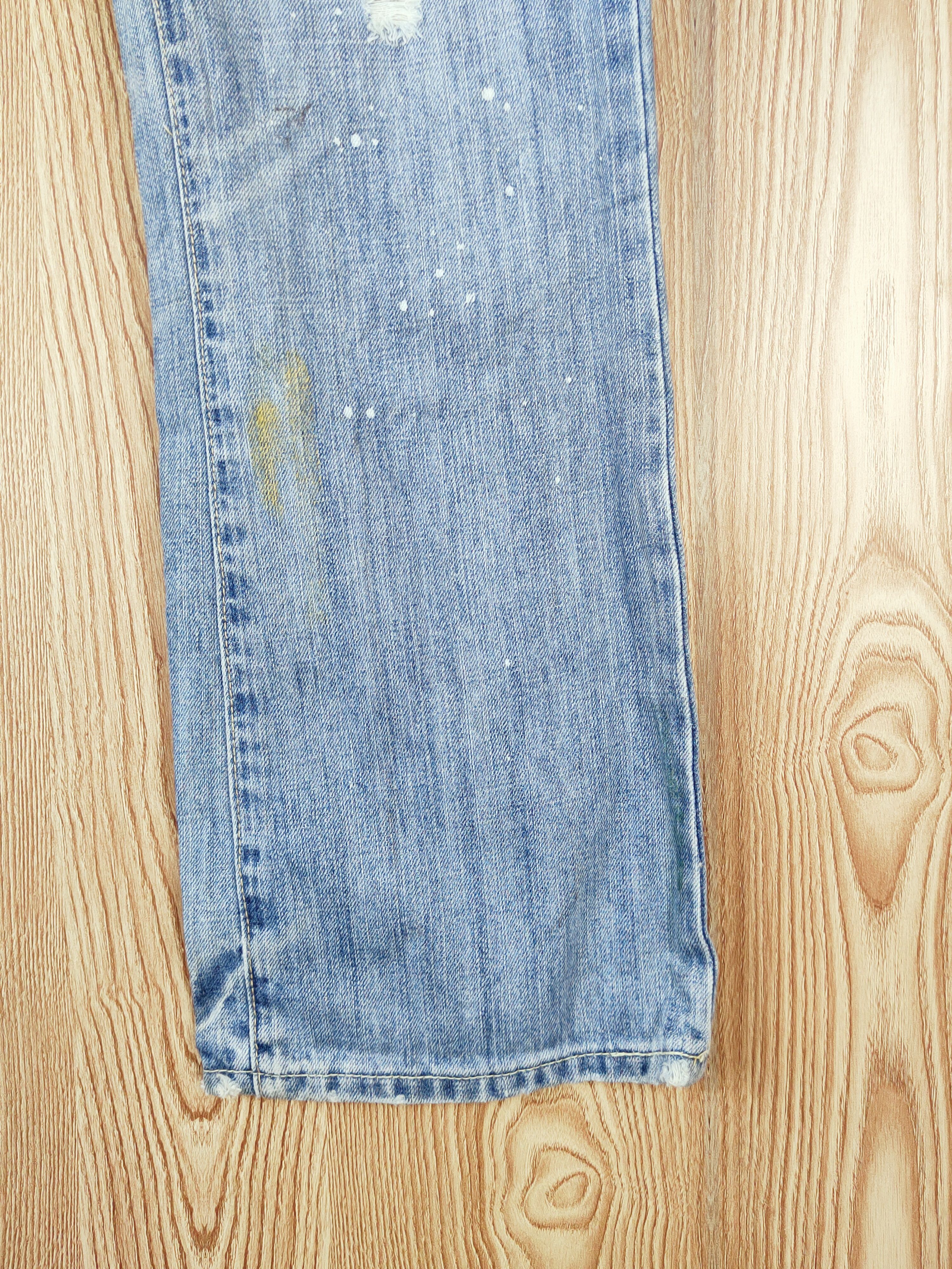 Abercrombie & Fitch × Vintage Vintage Abercrombie&Fitch Blue Distressed Ripped Jeans Size 33" - 7 Thumbnail