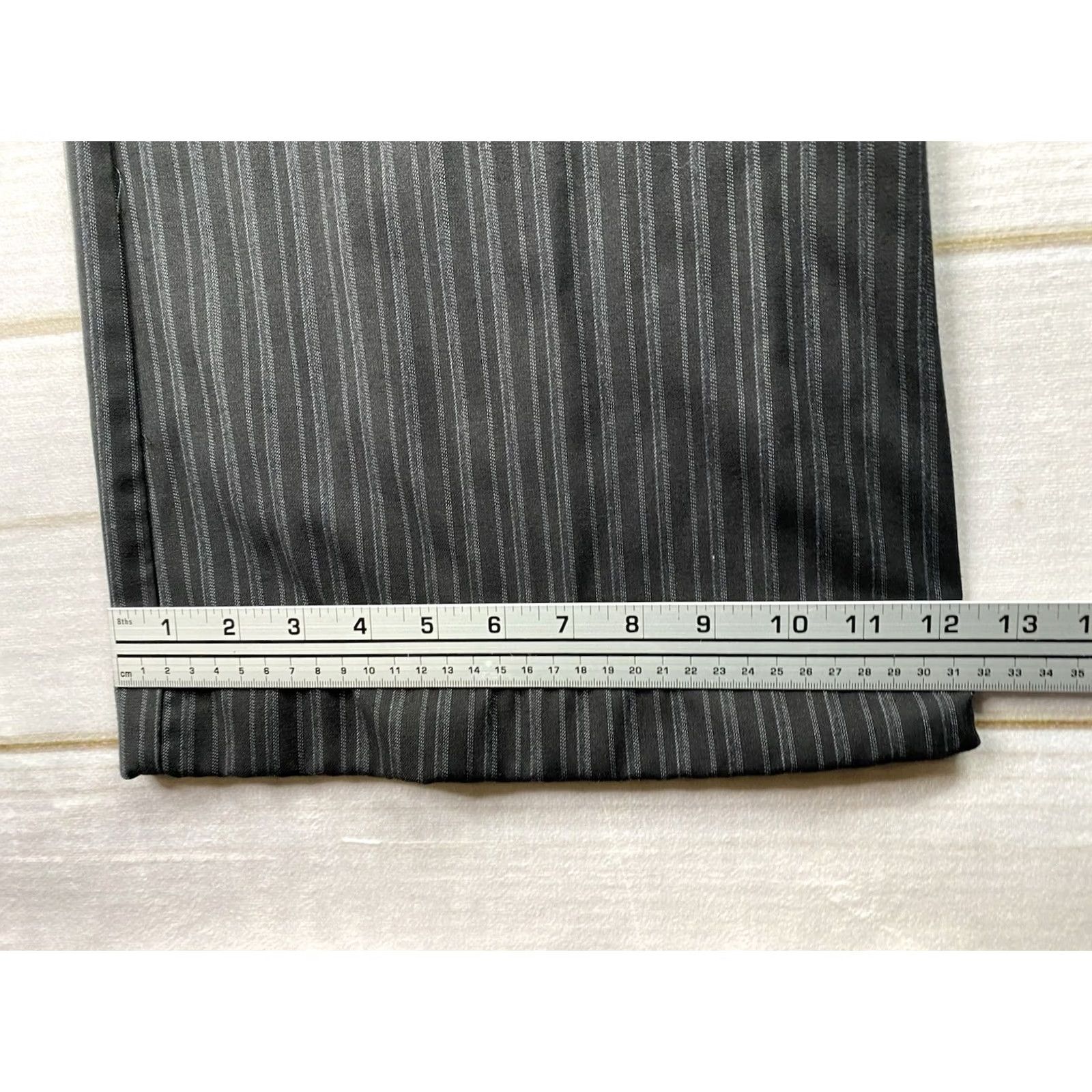 Old Navy Old Navy Dress Pants Womens Size 16 Black Stripe Wide-Leg Stretch Career Dress Pants Size 38" / US 16 / IT 52 - 4 Thumbnail