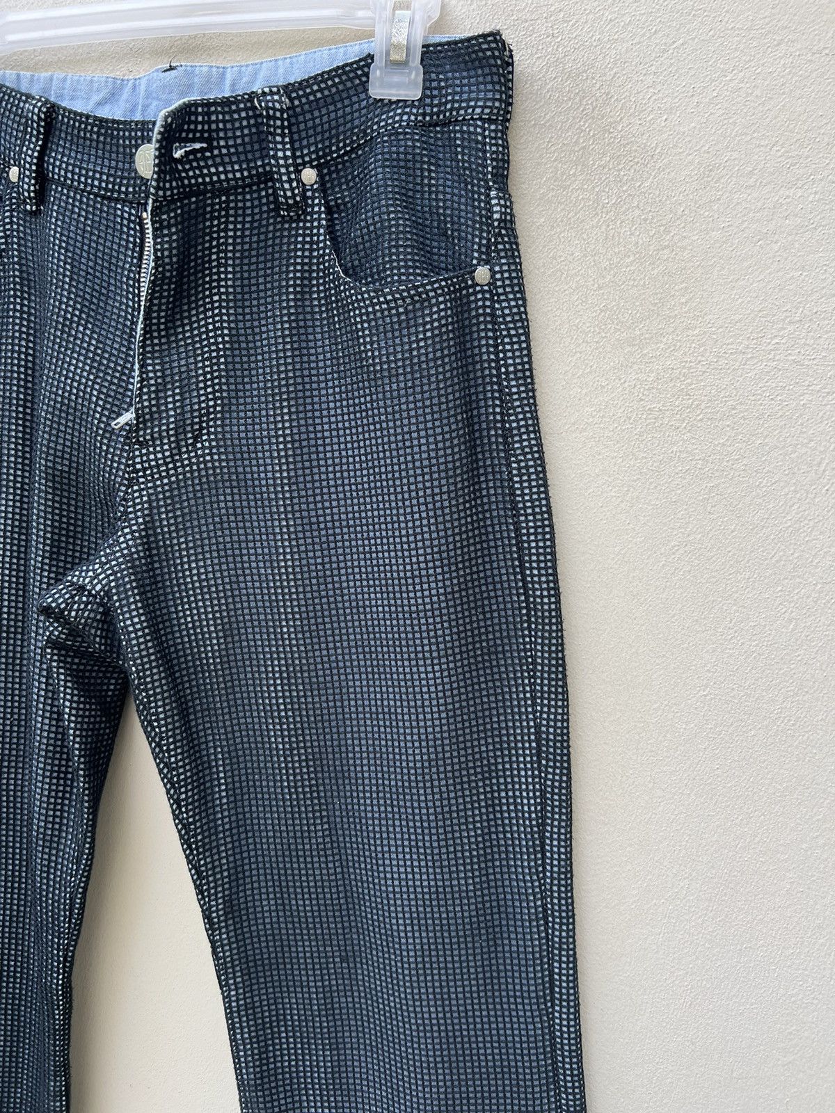 Jean Paul Gaultier Vintage Jean Paul Gaultier Paris Mesh Denim Flare Jeans Size US 30 / EU 46 - 11 Thumbnail