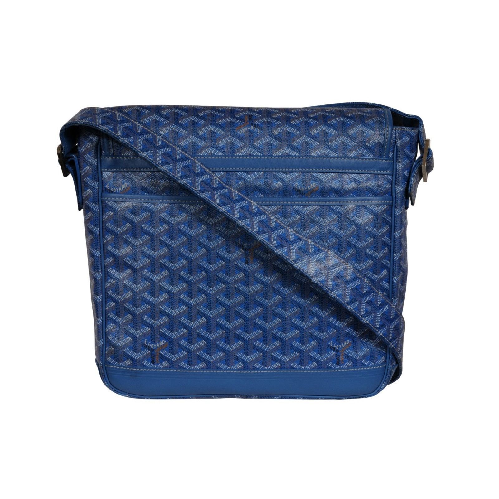 Goyard Grand Bleu MM Messenger Travel Bag Blue - 02639 Size ONE SIZE - 7 Thumbnail