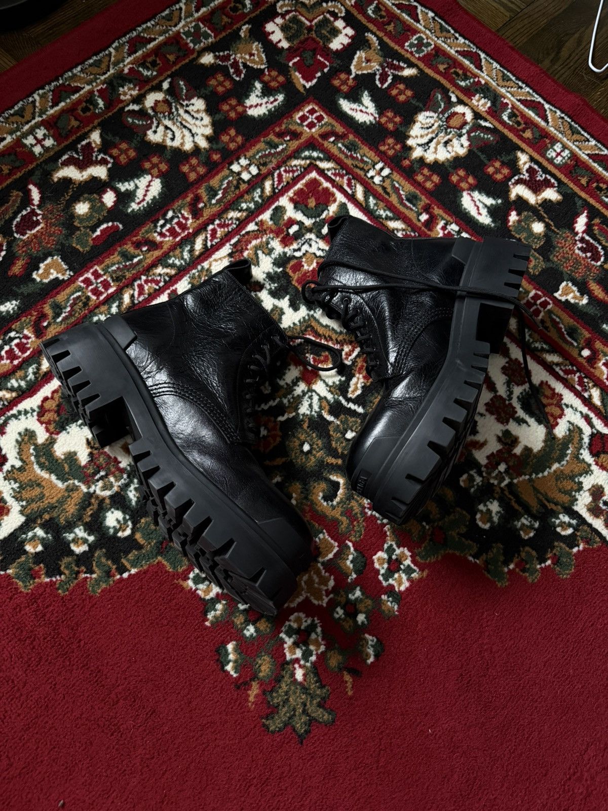 Balenciaga Balenciaga Strike Boots Leather Black Size 43 Size US 9.5 / EU 42-43 - 4 Thumbnail