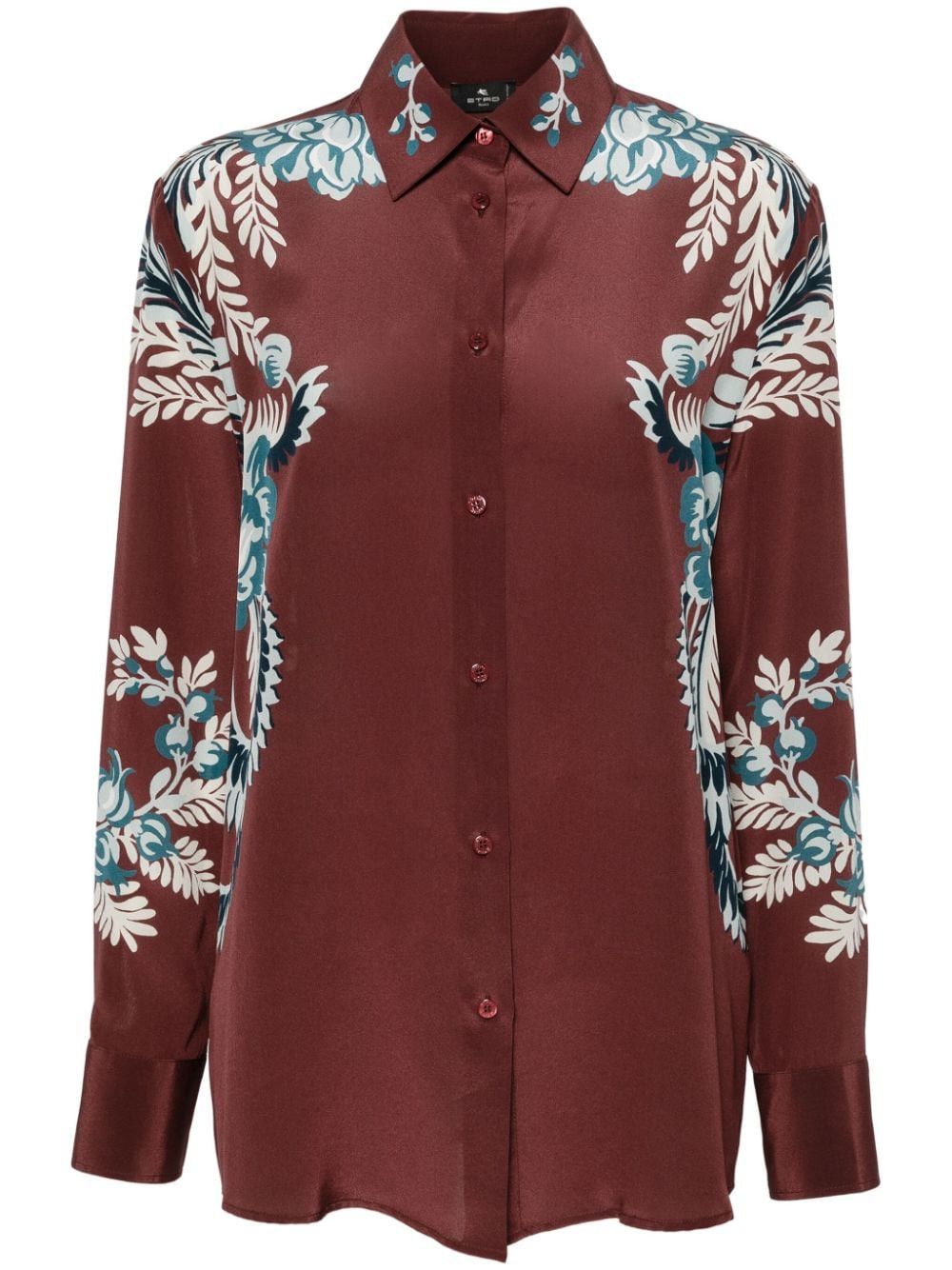 Etro PRINTED SILK SHIRT Size S / US 4 / IT 40 - 1 Thumbnail