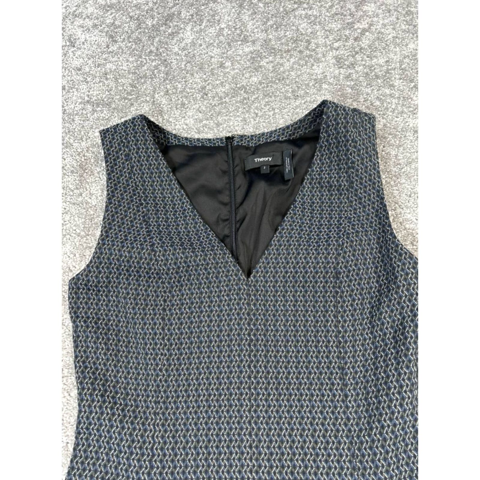 Theory Theory Dress Womens 2 Gray Blue Bodycon Size XS / US 0-2 / IT 36-38 - 2 Thumbnail