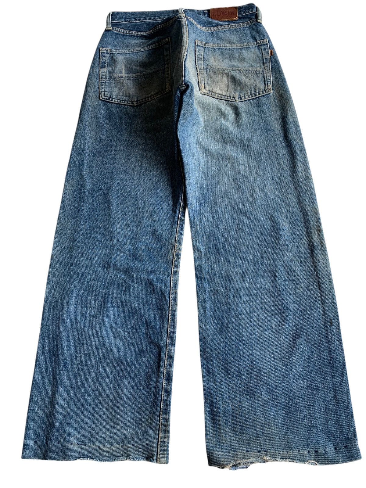 If Six Was Nine VINTAGE EDWIN 505 SELVEDGE BAGGY MUDWASH DISTRESSED DENIM Size US 29 - 4 Thumbnail