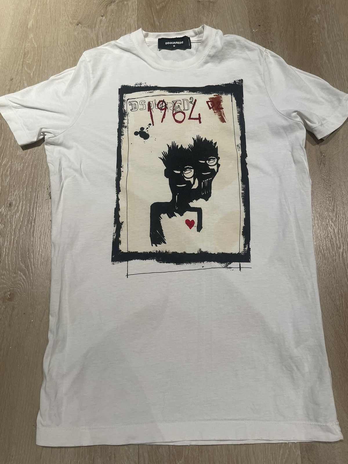image of Dsquared2 Tee in White, Men's (Size Medium)