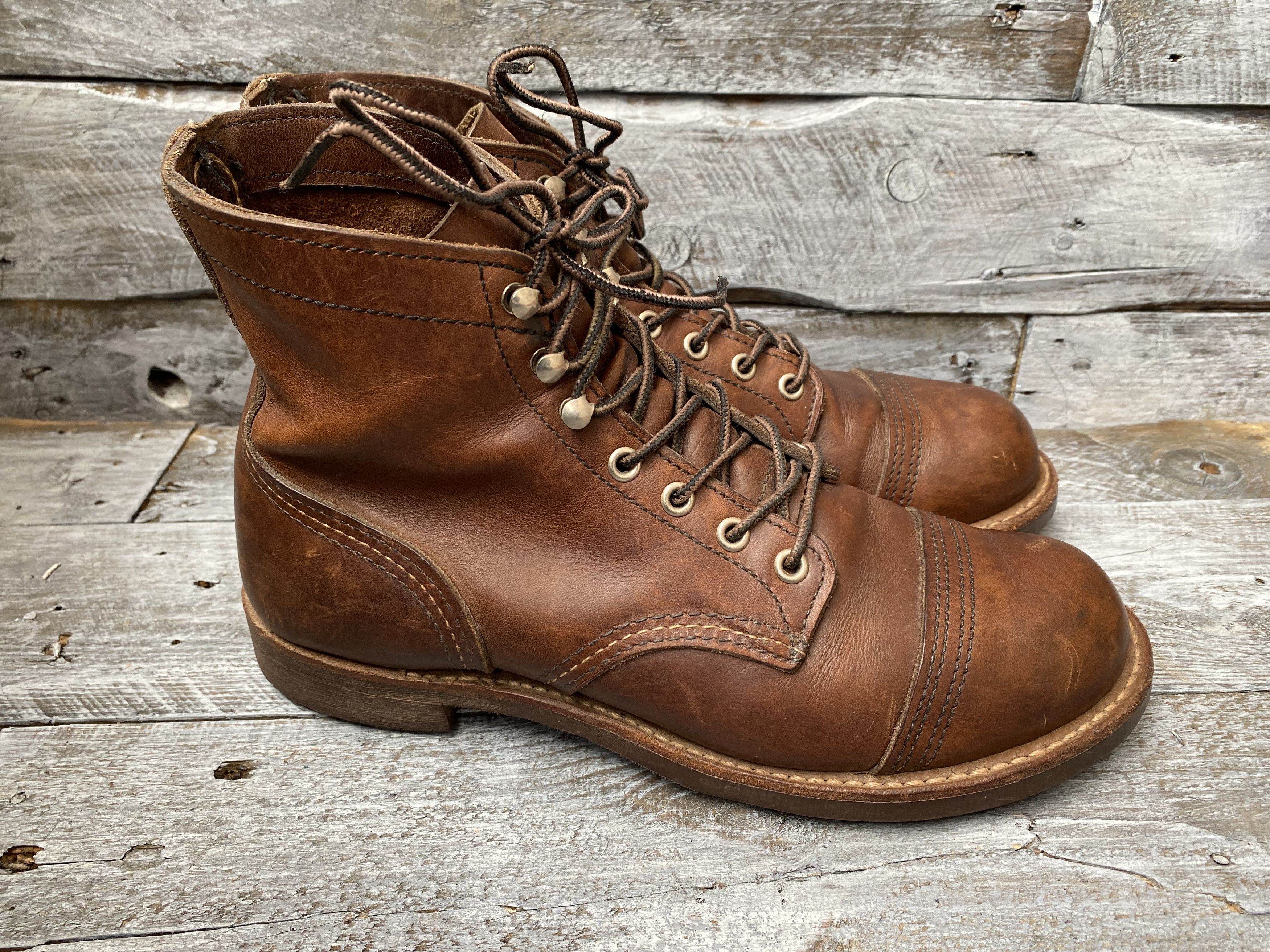 Red Wing Redwing Heritage iron ranger amber harness bootssz 7.5D Size US 7.5 / EU 40-41 - 10 Thumbnail