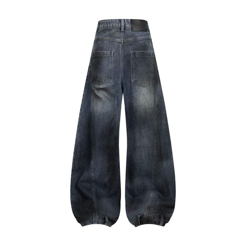 Vintage Retro street patchwork distressed jeans loose fit Size US 32 / EU 48 - 2 Thumbnail