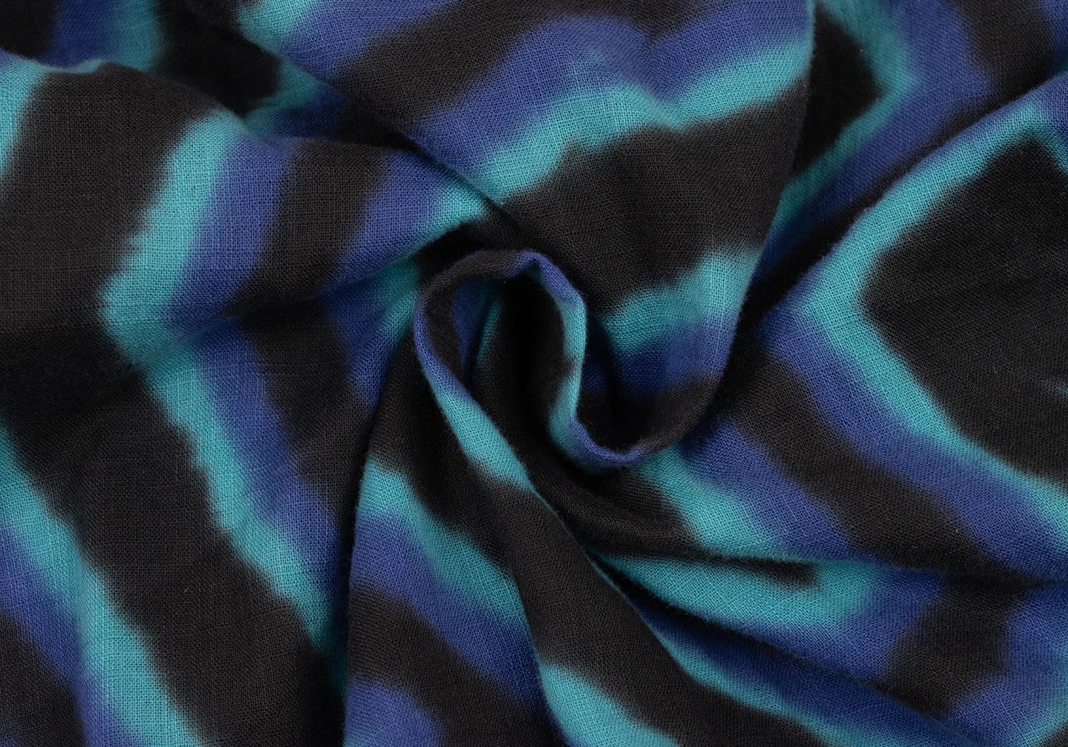 Issey Miyake Psychedelic Line Print Shirt in Blue Aqua Black Size US XL / EU 56 / 4 - 15 Thumbnail