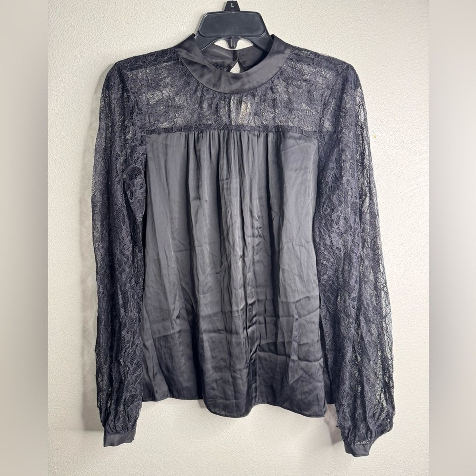 Ramy Brook NWT Ramy Brook Sorinda Lace Mock Neck Top Size S / US 4 / IT 40 - 3 Thumbnail