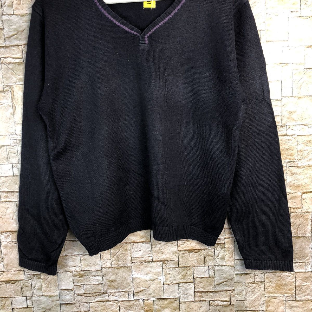 Japanese Brand × Tombolo Tombolo Varsity Mate Purple Knitwear #A221 Size US M / EU 48-50 / 2 - 3 Thumbnail