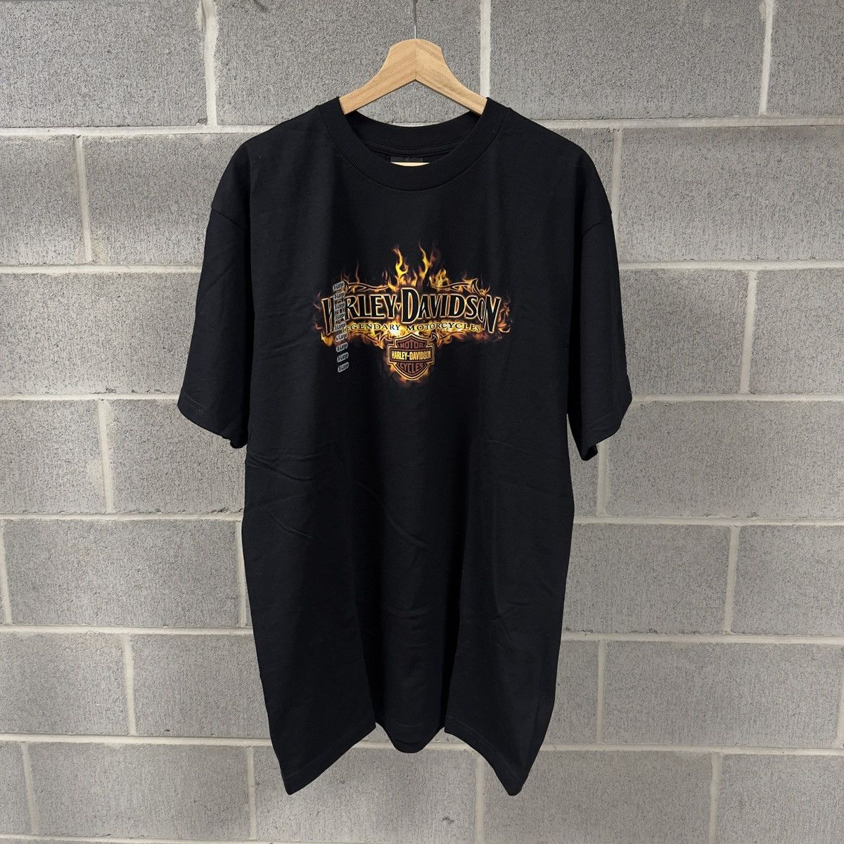 Harley Davidson Vintage Harley Davidson Flame Logo Shirt Biker WCC Size US XL / EU 56 / 4 - 1 Thumbnail