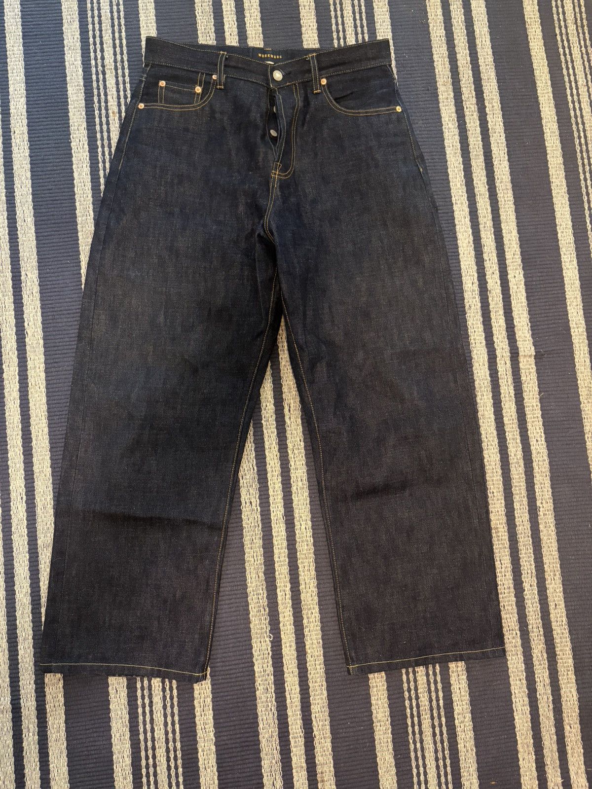 Other Workware Hong Kong Baggy Raw Denim Size US 32 / EU 48 - 2 Thumbnail
