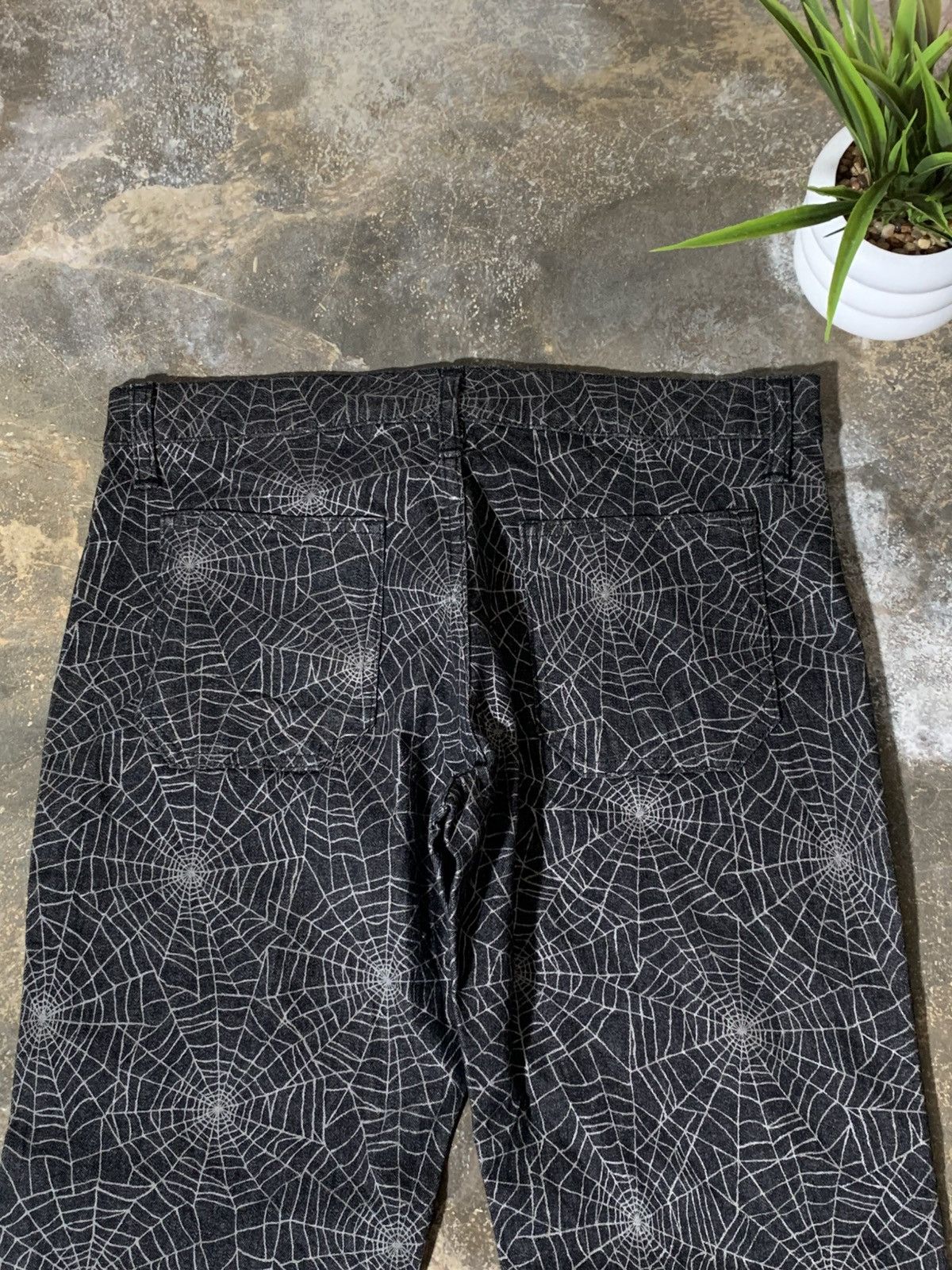 If Six Was Nine Bison Spider Web Flare Jeans Size 30" / US 8 / IT 44 - 6 Thumbnail