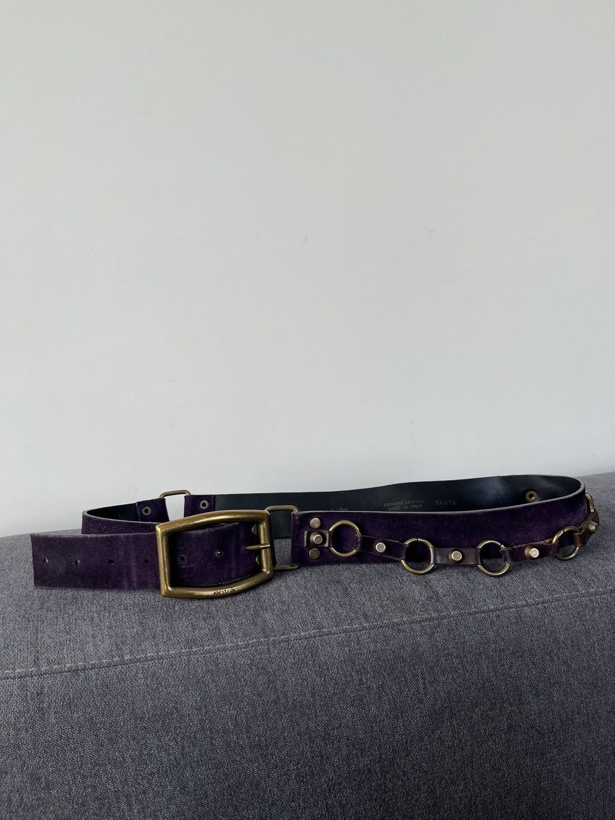Other entra Suede Leather Avant Garde Purple Belt Size ONE SIZE - 2 Thumbnail