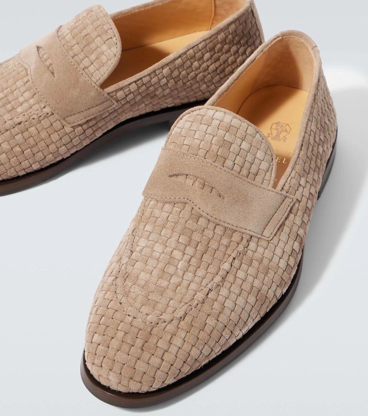 Brunello Cucinelli o1w1db10925 Pair Of Loafers in Beige Size US 13 / EU 46 - 2 Thumbnail
