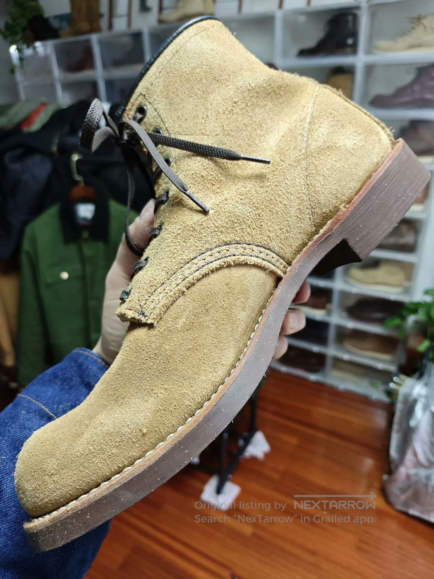 Red Wing Red Wing 9162 Suede Work Boots. Size US 9.5 / EU 42-43 - 4 Thumbnail