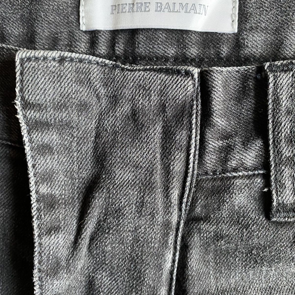 Balmain Pierre Balmain Side Lace Biker Jeans Size US 35 - 8 Thumbnail