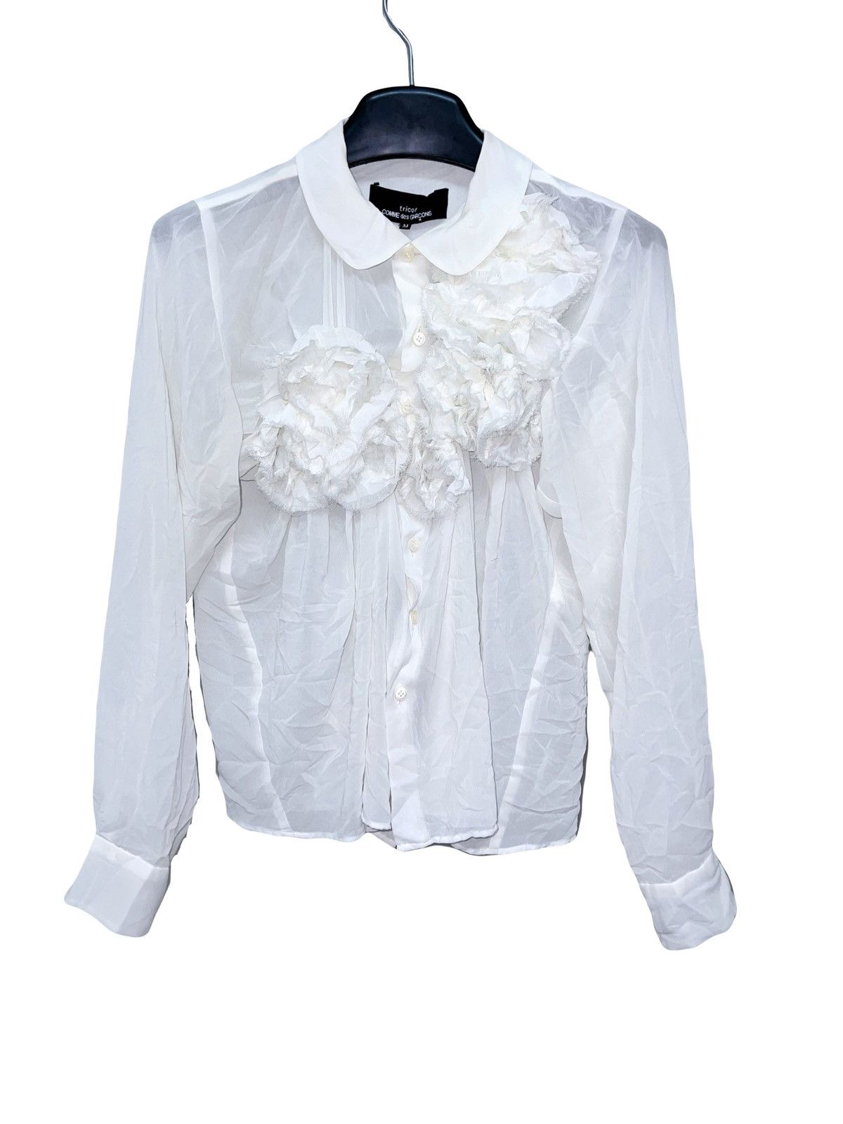 Tricot Comme Des Garçons ruffle blouse 