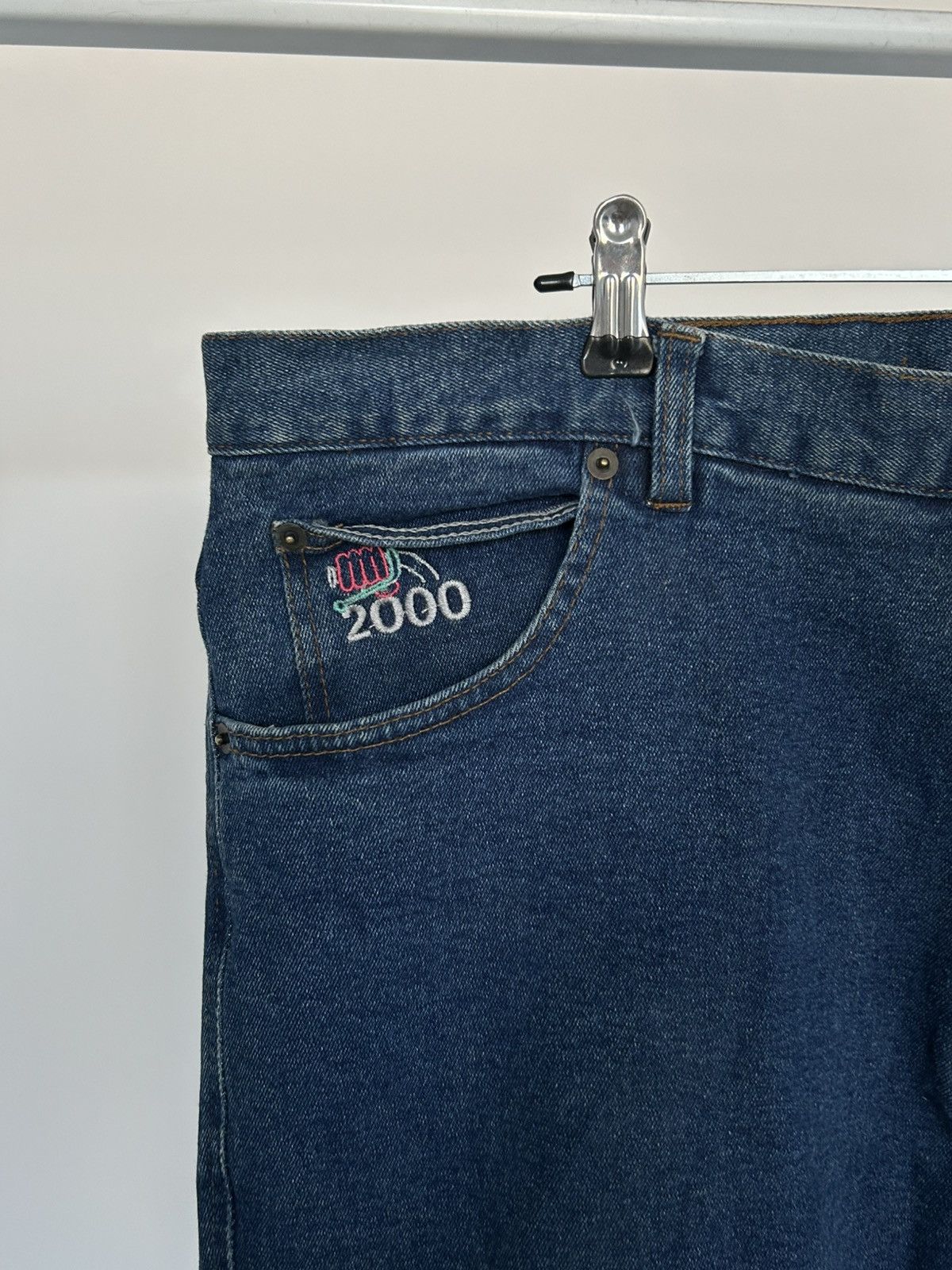 Vintage 90s Giali Motorcycle Padded Denim Jeans Biker Racing
