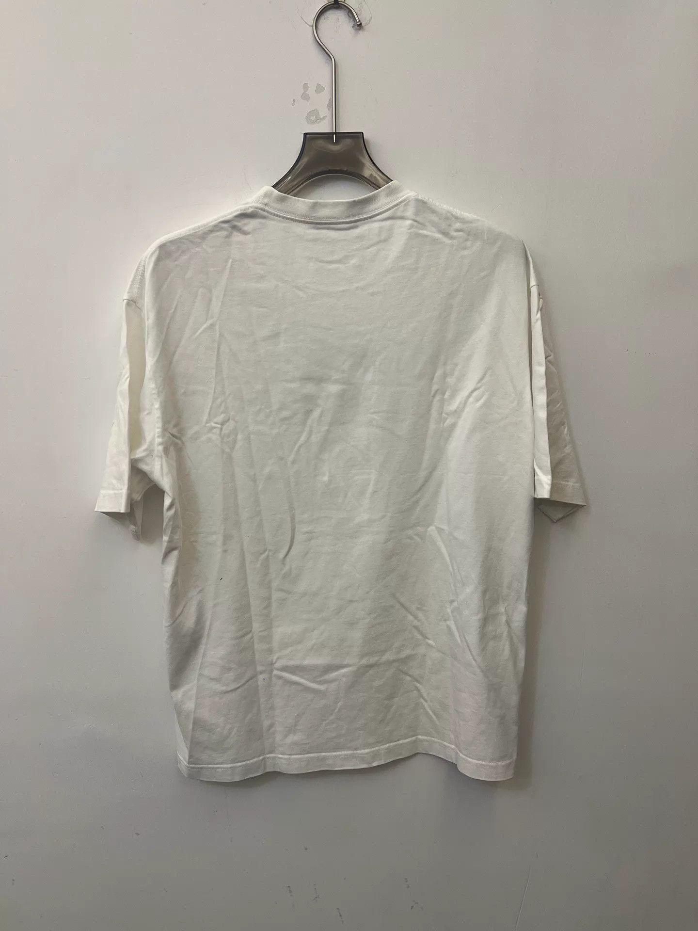 Balenciaga Balenciaga Mens White Logo Loose Short Sleeve Tee XS Size US XS / EU 42 / 0 - 3 Thumbnail