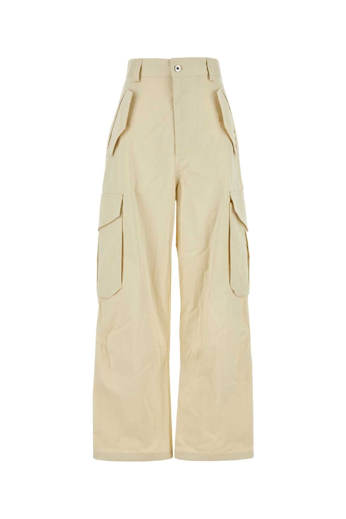 Bottega Veneta Sand Cotton Blend Cargo Pant Size 26" / US 2 / IT 38 - 1 Thumbnail
